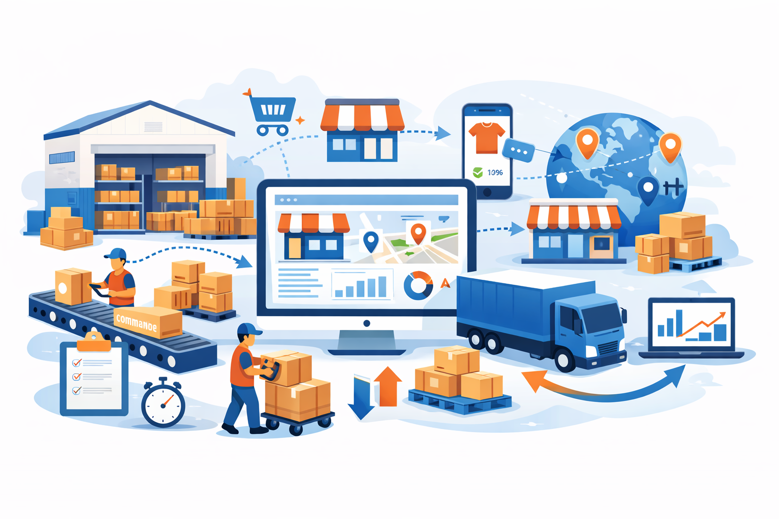 illustration logistique}